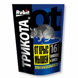 Брикет от грызунов ТРИКОТА Рубит 160гр