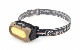 Фонарь налобный СИБИРСКИЙ СЛЕДОПЫТ-LINKOS 1 COB+6 LED SMD аккум 1x1800mAh