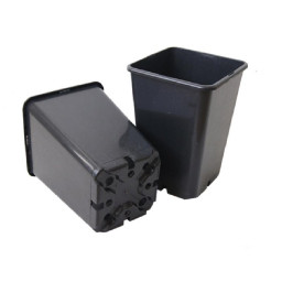 Горшок для рассады 2,0л черный квадрат 120*120*195мм