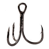 Крючок KOI "ROUND TREBLE", размер 8 (INT), цвет BN, тройник (10 шт.)/19/