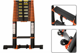 Лестница телескопическая 1-секц 9 ступ BLACK LINE STARTUL