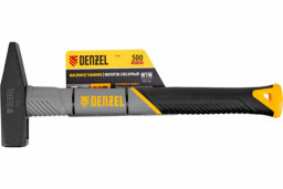 Молоток слесарный 500 г кованый фибергласовая  рукоятка c TPR покрытием  Denzel
