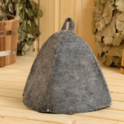 Шапка для бани Добропаровъ Классическая темная