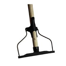 Швабра металлическая с деревянной ручкой