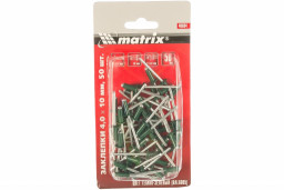 Заклепка 4,0*10 мм RAL 6005 темно-зеленый 50 шт Matrix